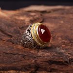 انگشتر عقیق یمن مردانه کد 6894