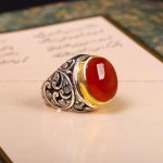 انگشتر عقیق یمن مردانه کد 6896