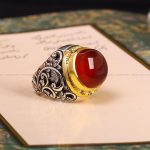 انگشتر عقیق یمن مردانه کد 6897