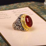 انگشتر عقیق یمن مردانه کد 6898