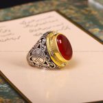 انگشتر عقیق یمن مردانه کد 6900
