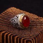 انگشتر عقیق یمن مردانه کد 6902