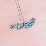 گردنبند فیروزه زنانه کد 6937