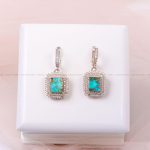 گوشواره فیروزه زنانه کد 6939