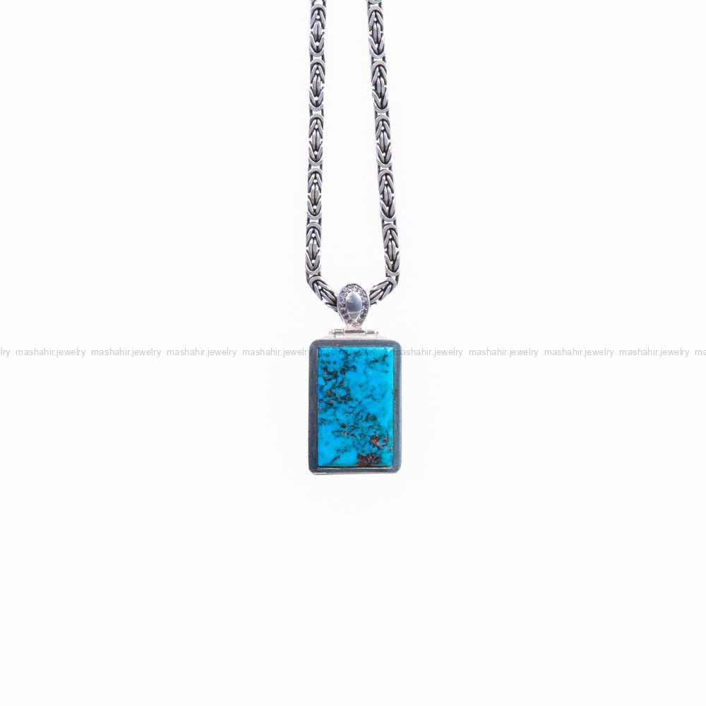 گردنبند فیروزه زنانه کد 10033