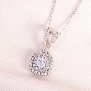 گردنبند الماس سنتاتیک زنانه کد 13684
