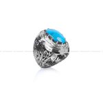 انگشتر فیروزه شجری مردانه کد 9362