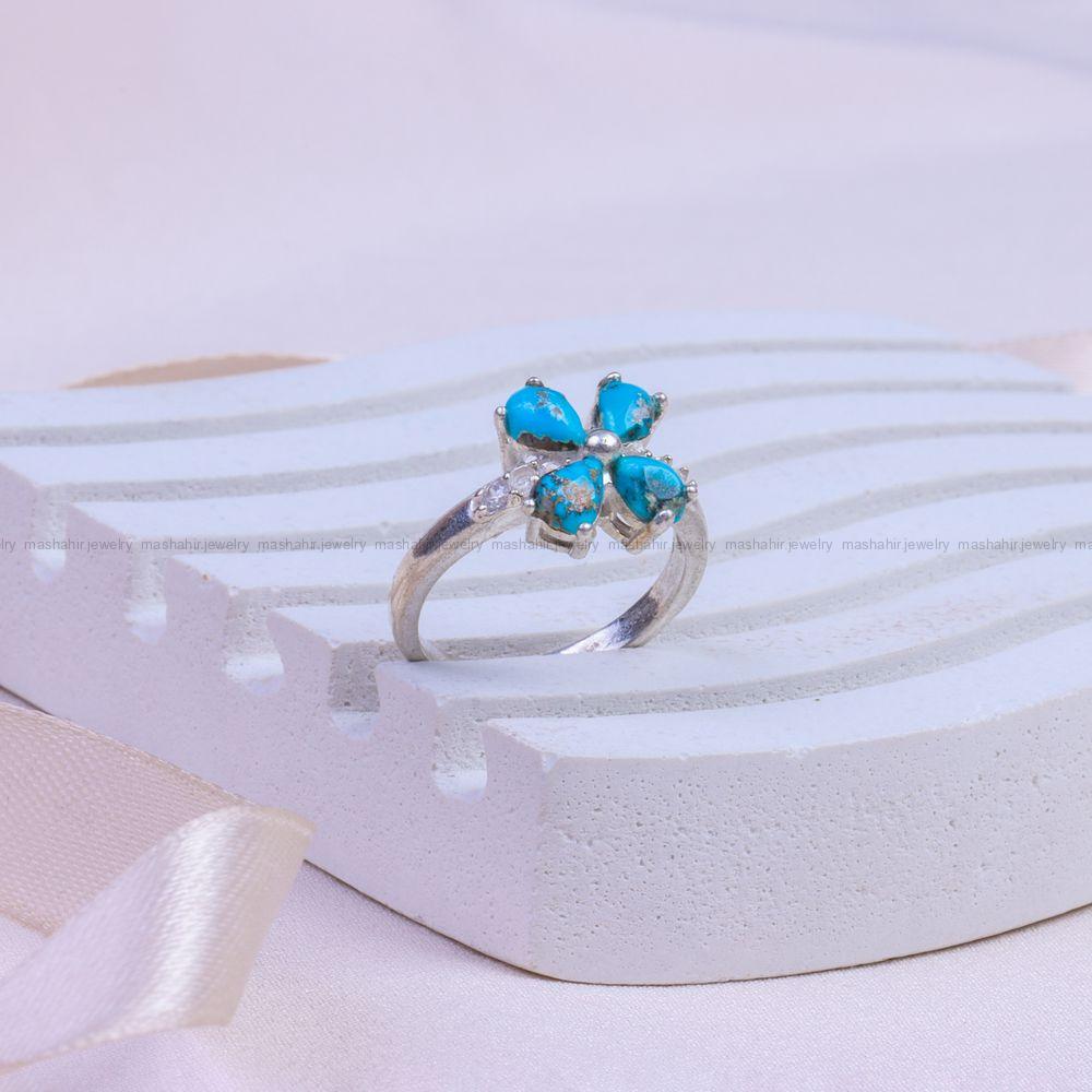 انگشتر فیروزه شجری زنانه کد 10009