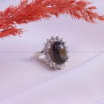 انگشتر عقیق باباقوری زنانه کد 10015