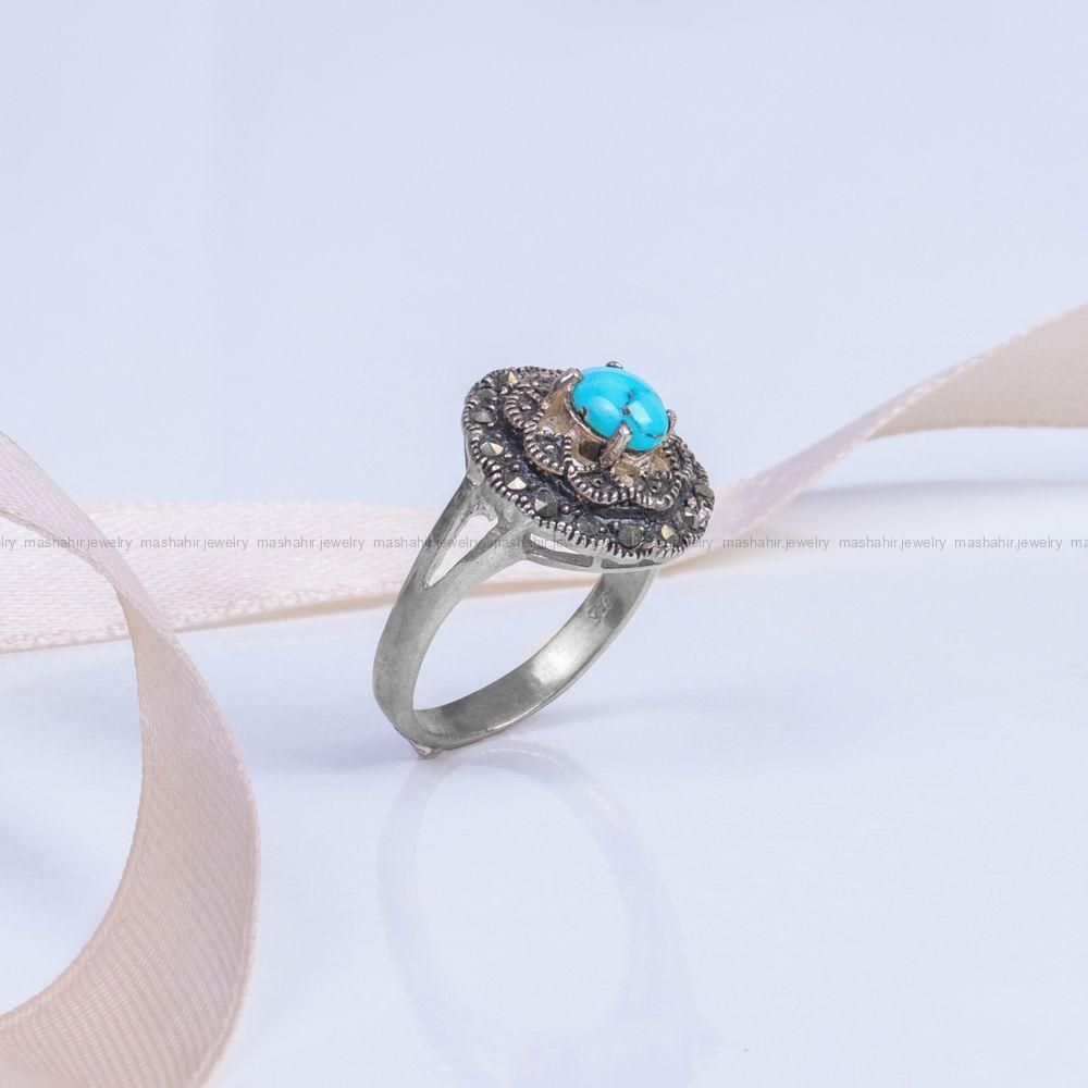 انگشتر فیروزه شجری زنانه کد 10046