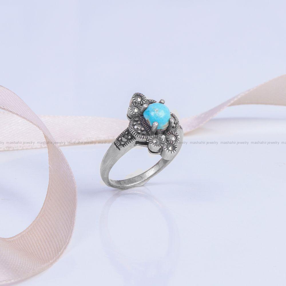 انگشتر فیروزه شجری زنانه کد 10047