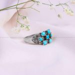 انگشتر فیروزه شجری زنانه کد 10048