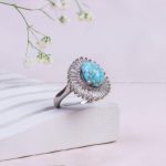 انگشتر فیروزه شجری زنانه کد 10054