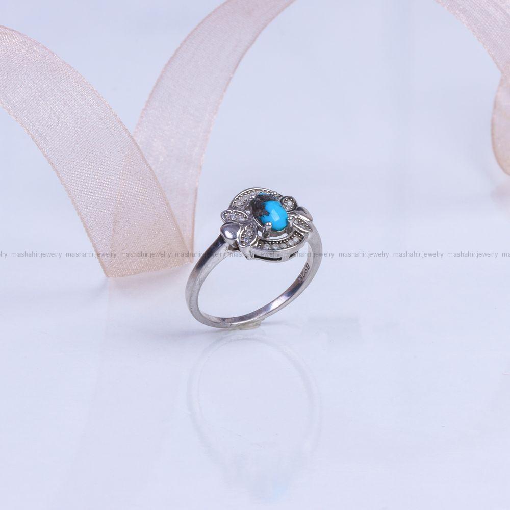 انگشتر فیروزه شجری زنانه کد 10064