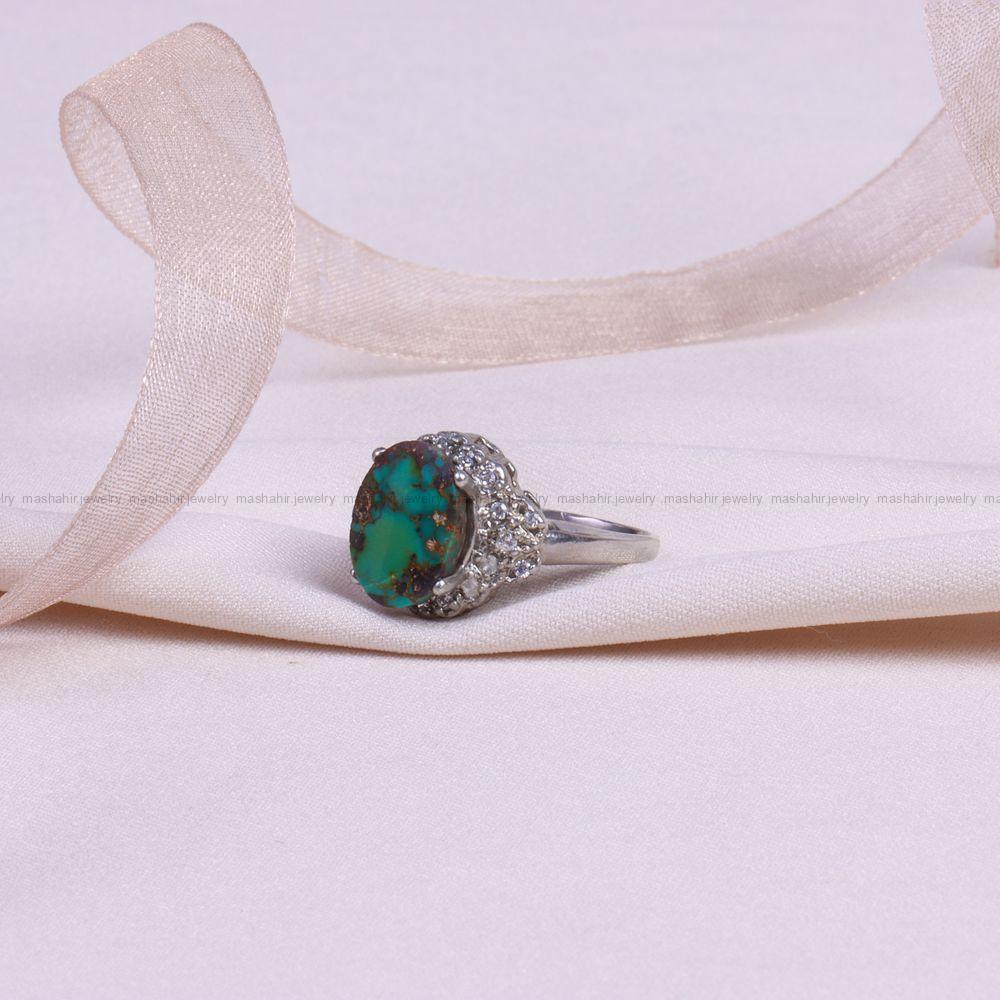 انگشتر فیروزه شجری زنانه کد 10066