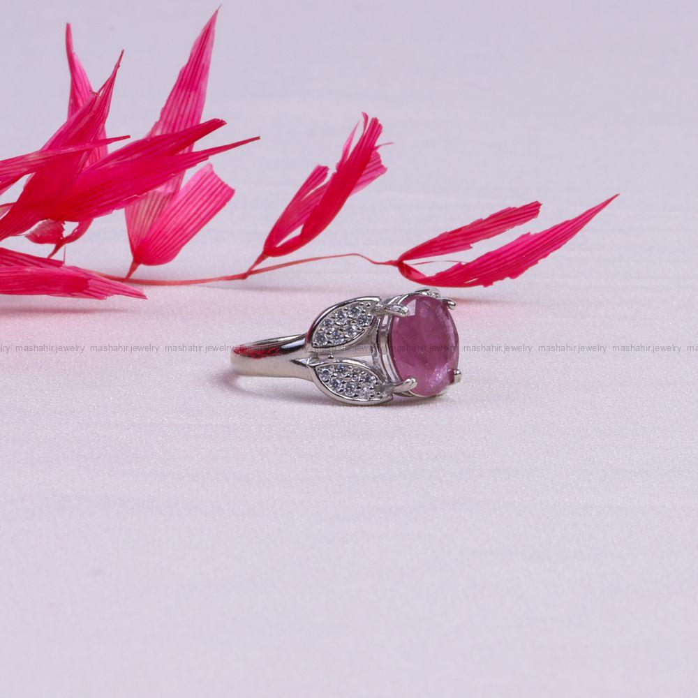 انگشتر یاقوت سرخ زنانه کد 10085
