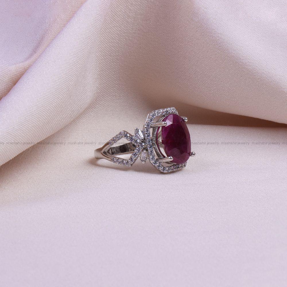 انگشتر یاقوت سرخ زنانه کد 10097