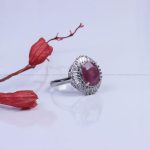 انگشتر یاقوت سرخ زنانه کد 10108