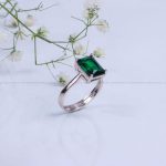 انگشتر زمرد سنتاتیک زنانه کد 10122