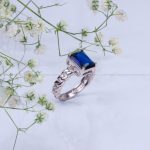 انگشتر یاقوت کبود سنتاتیک زنانه کد 10133