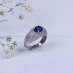 انگشتر یاقوت کبود سنتاتیک زنانه کد 10144