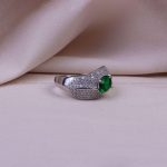 انگشتر زمرد سنتاتیک زنانه کد 10151