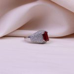 انگشتر یاقوت سرخ سنتاتیک زنانه کد 10153