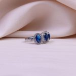 انگشتر یاقوت کبود سنتاتیک زنانه کد 10154