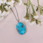 گردنبند فیروزه زنانه کد 10173