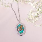 گردنبند فیروزه زنانه کد 10174