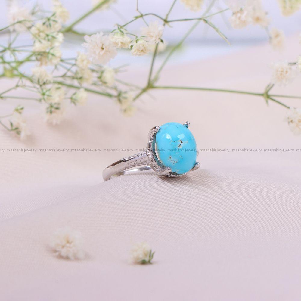 انگشتر فیروزه شجری زنانه کد 10176