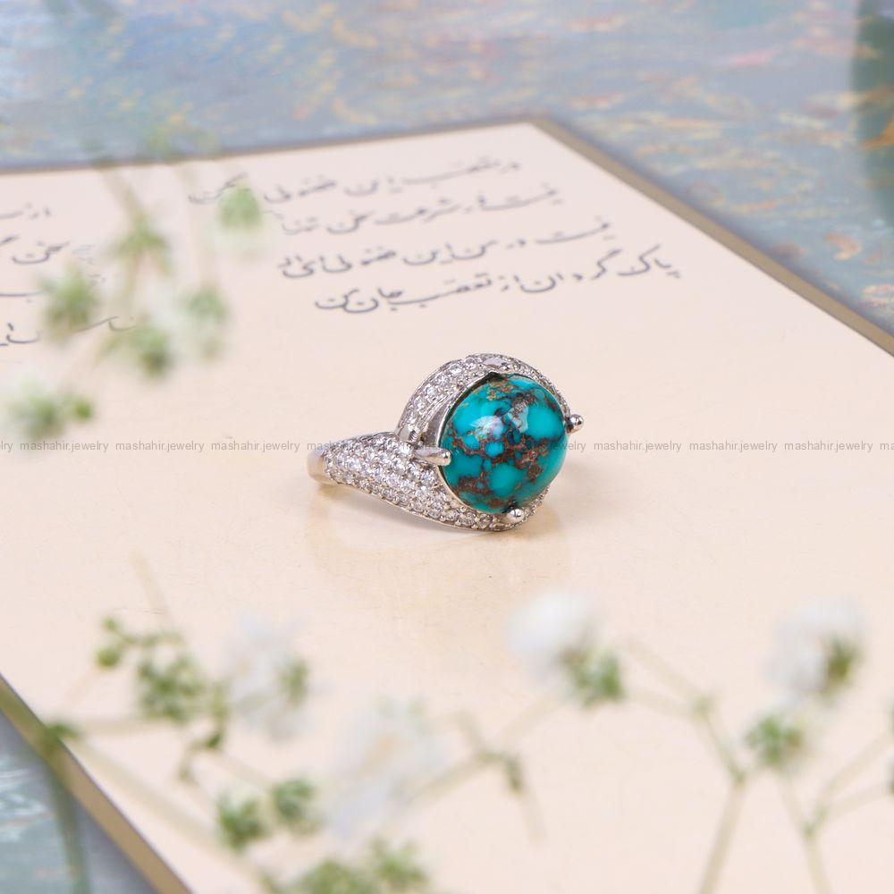 انگشتر فیروزه شجری زنانه کد 10193