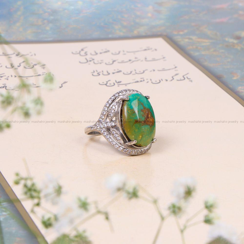 انگشتر فیروزه شجری زنانه کد 10194