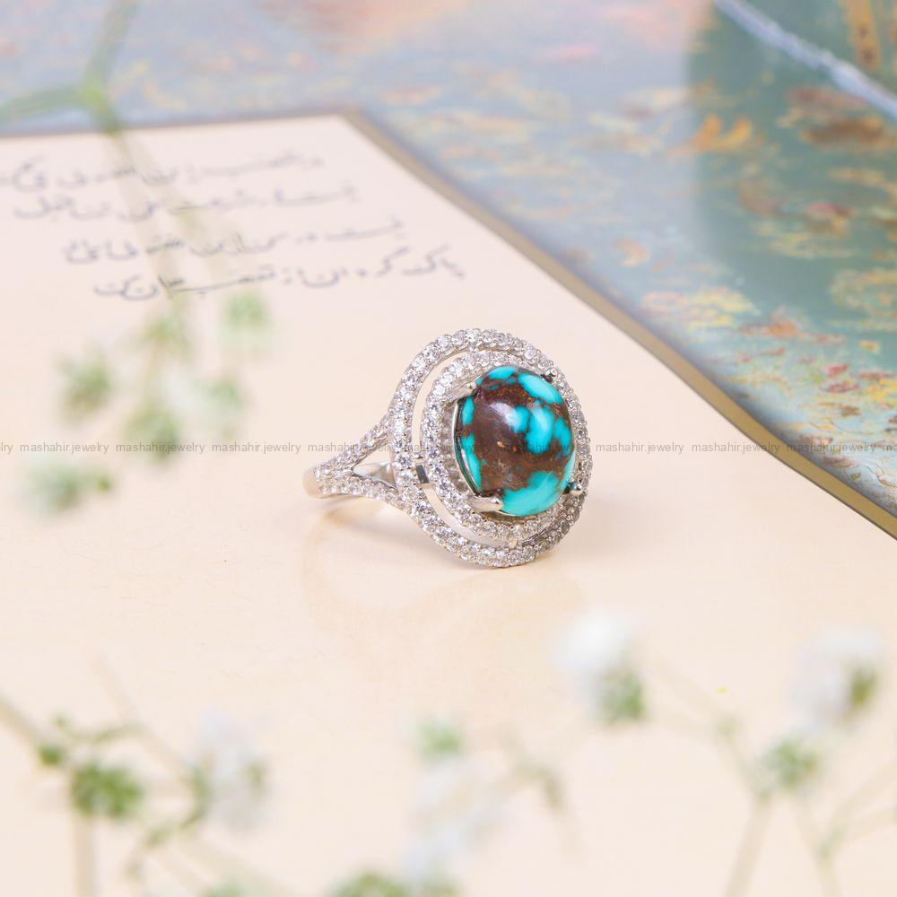 انگشتر فیروزه شجری زنانه کد 10200