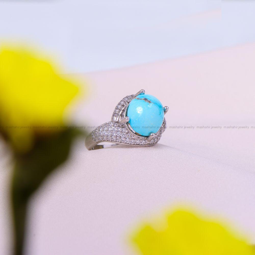 انگشتر فیروزه شجری زنانه کد 10210