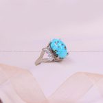 انگشتر فیروزه شجری زنانه کد 10216