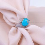 انگشتر فیروزه شجری زنانه کد 10219