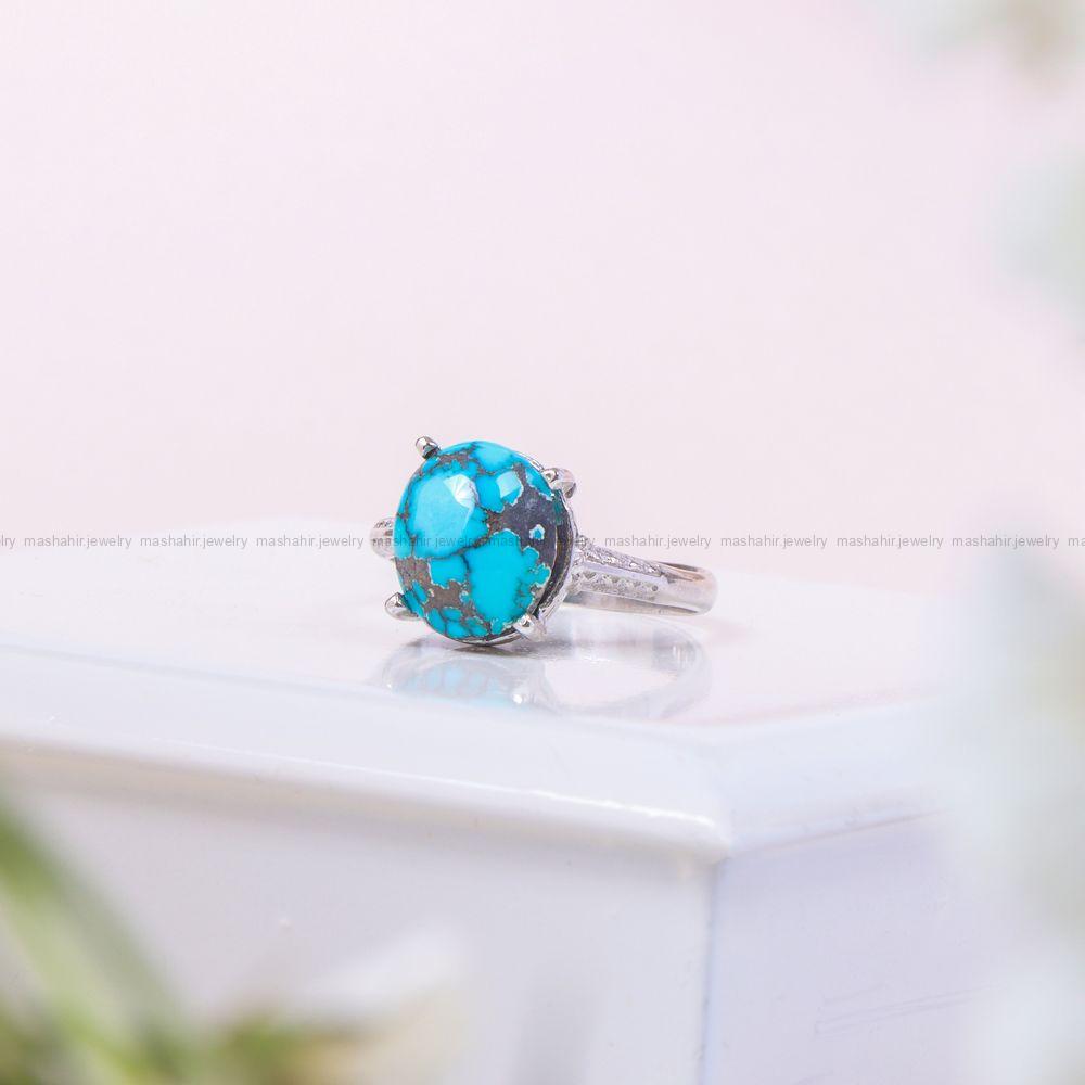 انگشتر فیروزه شجری زنانه کد 10221