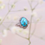 انگشتر فیروزه شجری زنانه کد 10309