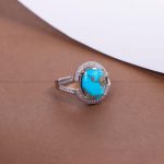 انگشتر فیروزه شجری زنانه کد 10345