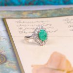 انگشتر زمرد زنانه کد 10360