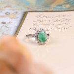 انگشتر زمرد زنانه کد 10361