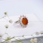 انگشتر عقیق یمن زنانه کد 10368