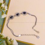 دستبند یاقوت کبود زنانه کد 10387