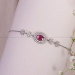 دستبند یاقوت سرخ زنانه کد 10408