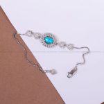 دستبند فیروزه زنانه کد 10412