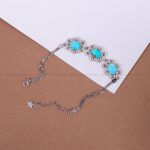 دستبند فیروزه زنانه کد 10416