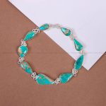 دستبند فیروزه زنانه کد 10417