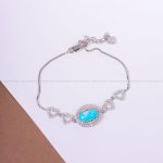 دستبند فیروزه زنانه کد 10425