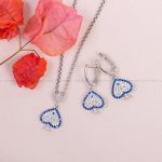 نیم ست نقره زنانه کد 10447